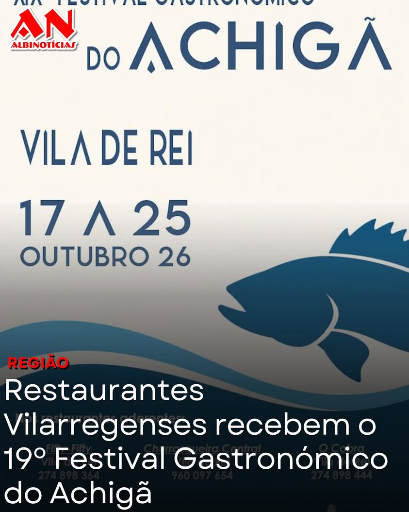 Vila de Rei prepara-se para receber, entre os dias 17 e 25 de outubro, a 19ª edição do Festival Gastronómico do Achigã,...