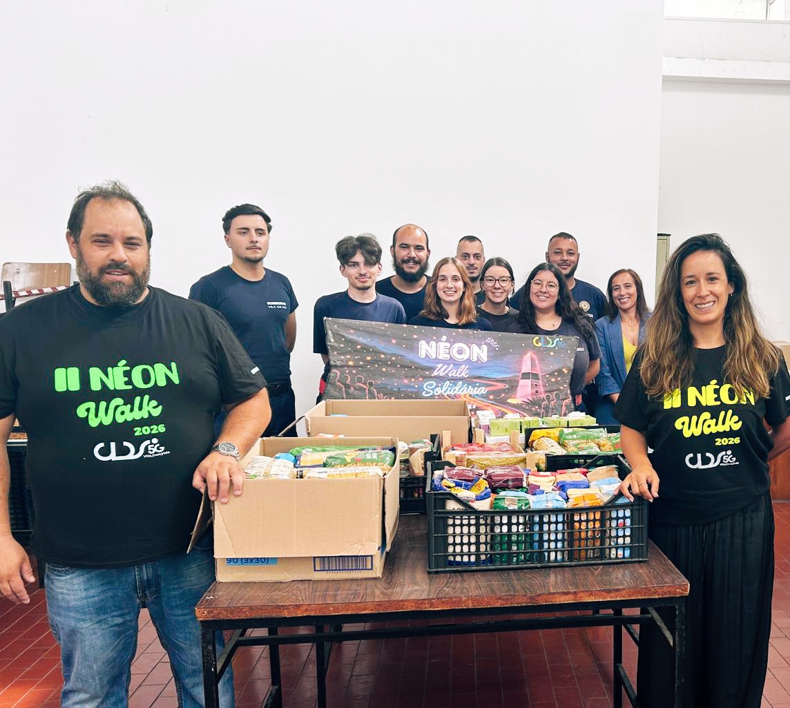 Alimentos angariados na II Néon Walk Solidária foram entregues aos Bombeiros Voluntários de Vila de Rei e a Famílias carenciadas do concelho