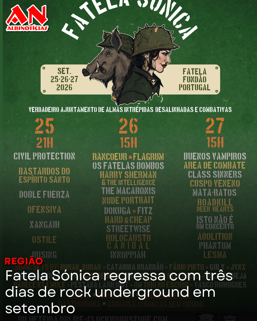 Fatela Sónica regressa com três dias de rock underground em setembro