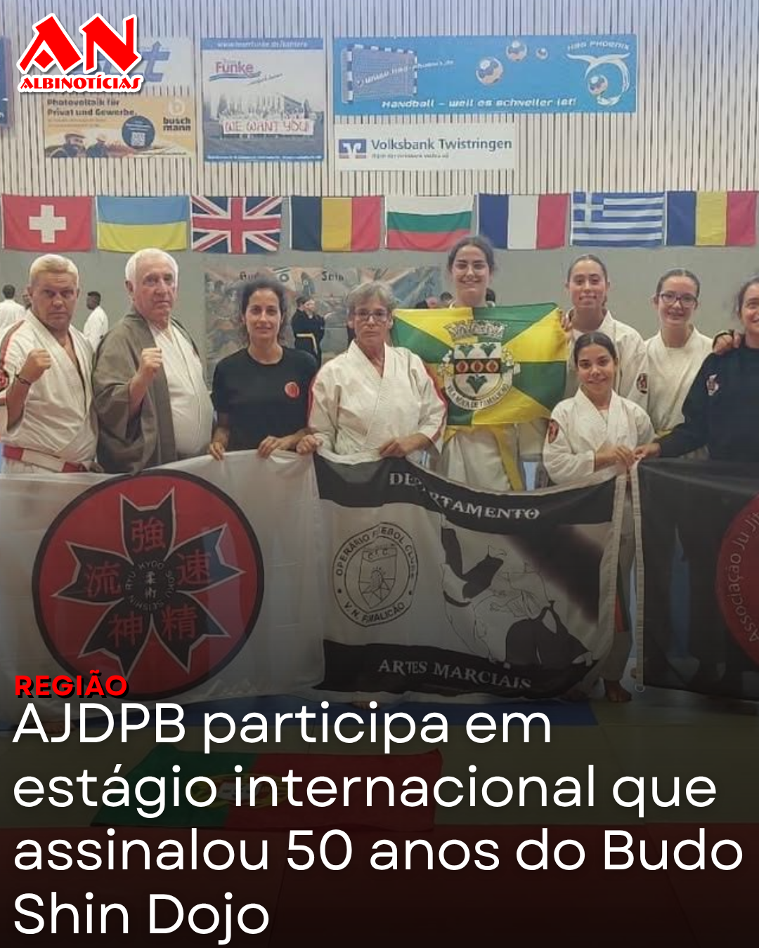 AJDPB participa em estágio internacional que assinalou 50 anos do Budo Shin Dojo