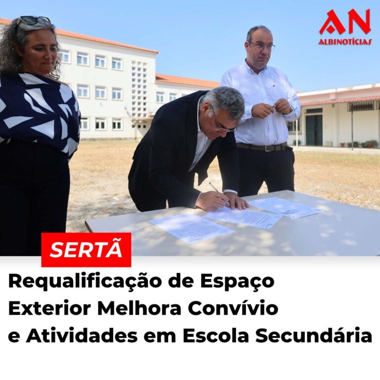 Sertã: Requalificação de Espaço Exterior Melhora Convívio e Atividades em Escola Secundária