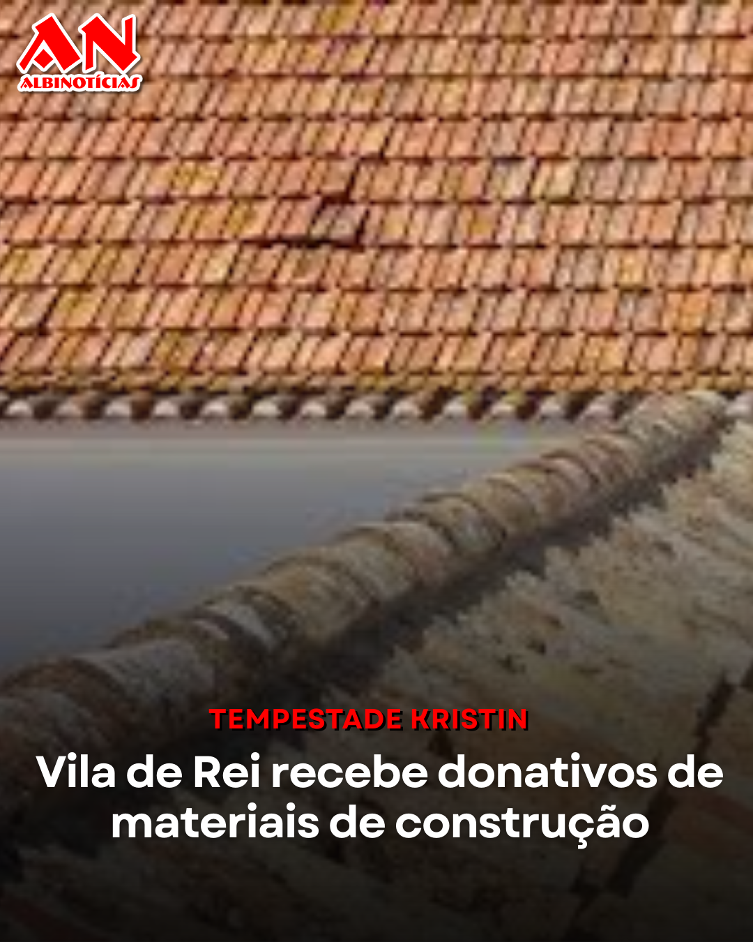 Vila de Rei recebe donativos de materiais de construção