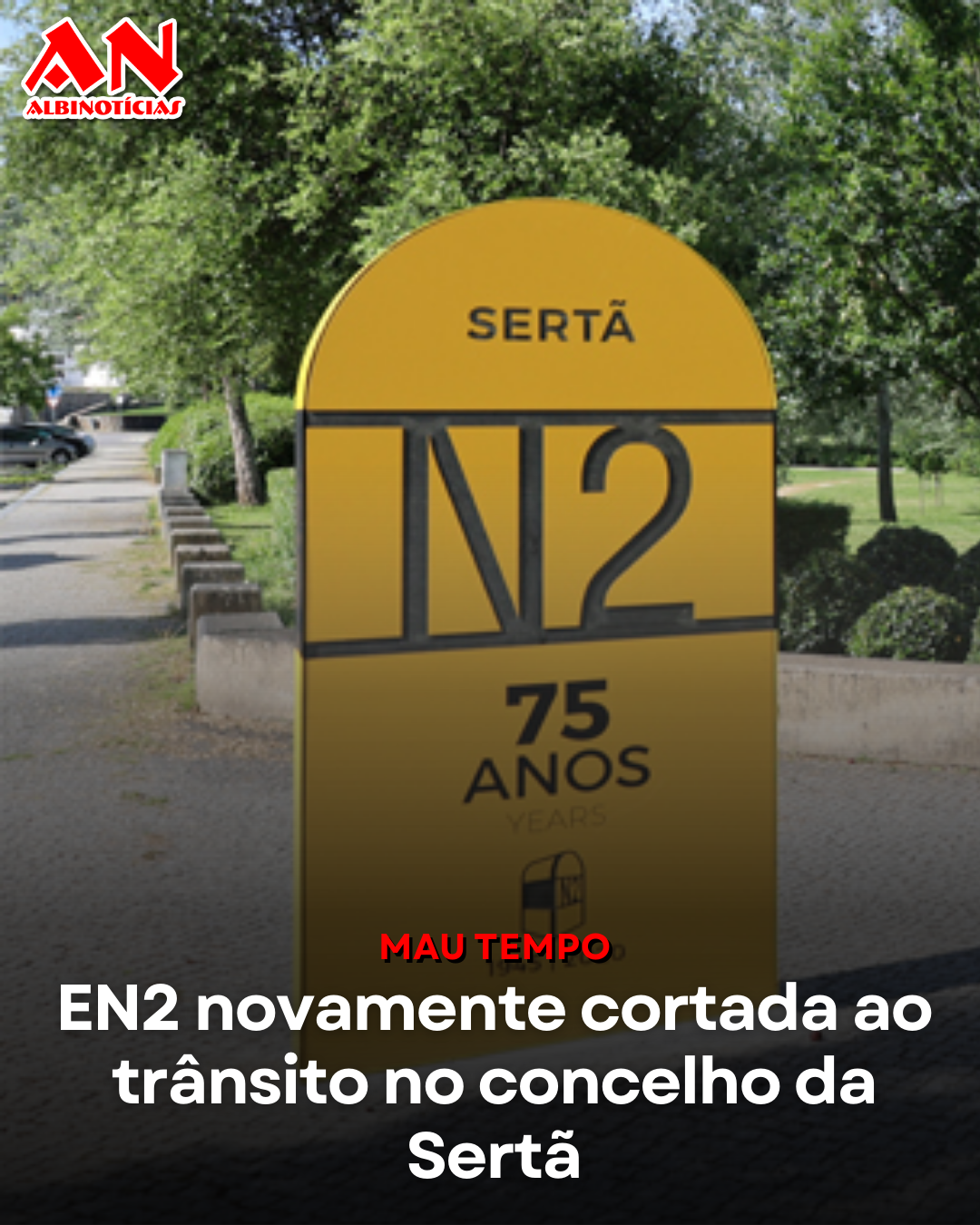 EN2 novamente cortada ao trânsito entre a Barragem do Cabril e Pedrógão Pequeno