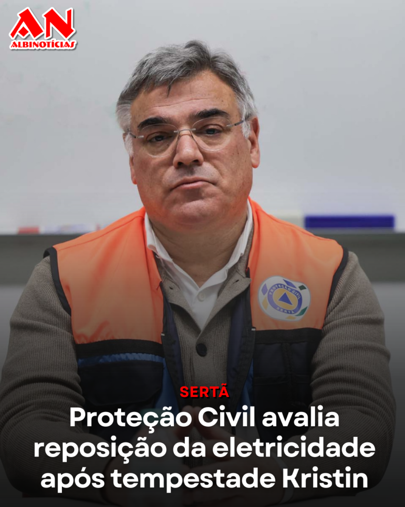 Proteção Civil da Sertã avalia reposição da eletricidade após tempestade Kristin