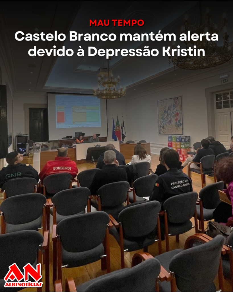 Castelo Branco mantém alerta devido à Depressão Kristin