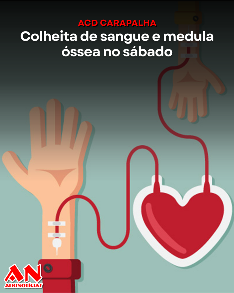 Carapalha promove colheita de sangue e medula óssea no sábado