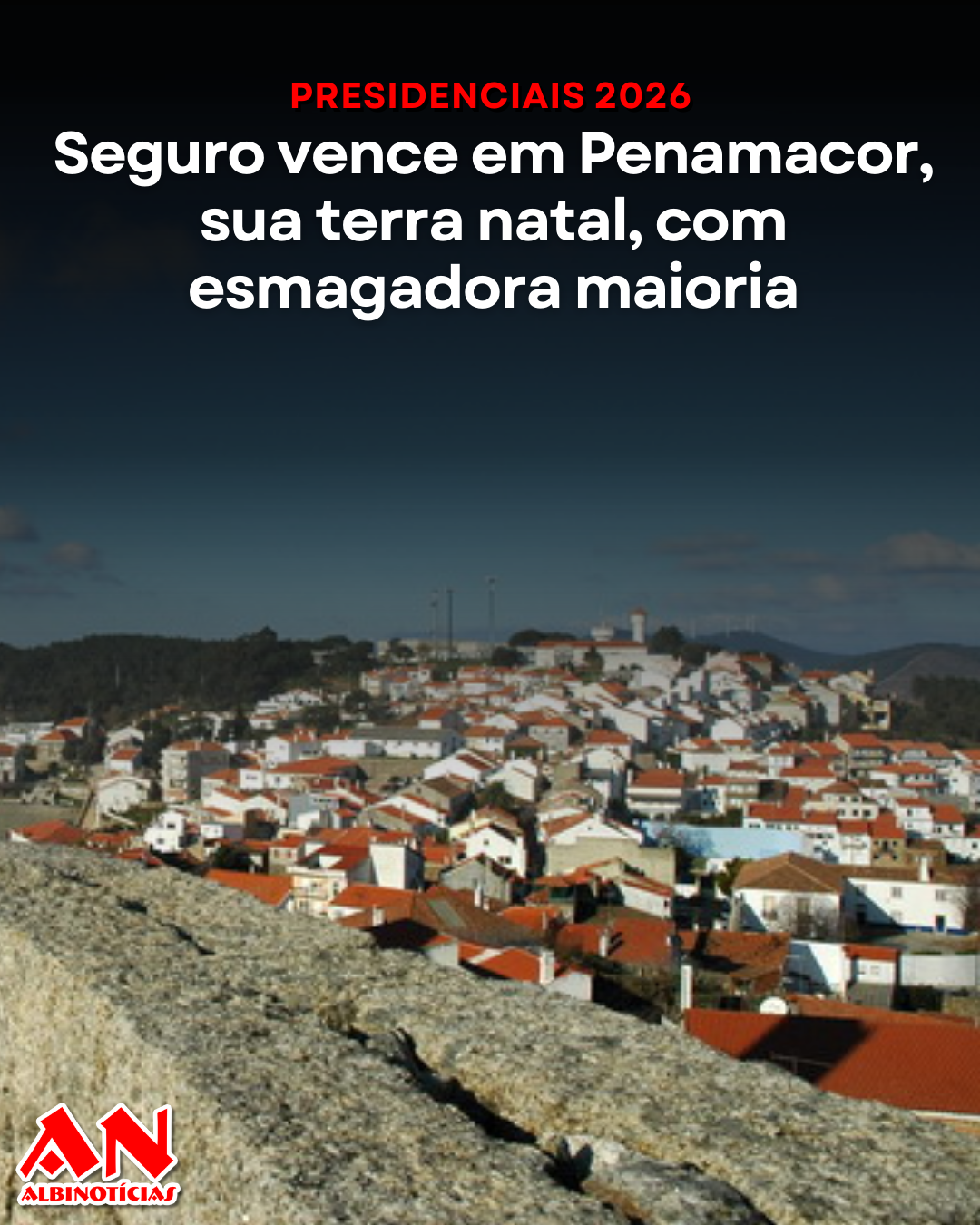 Presidenciais 2026: Seguro vence em Penamacor, sua terra natal, com esmagadora maioria