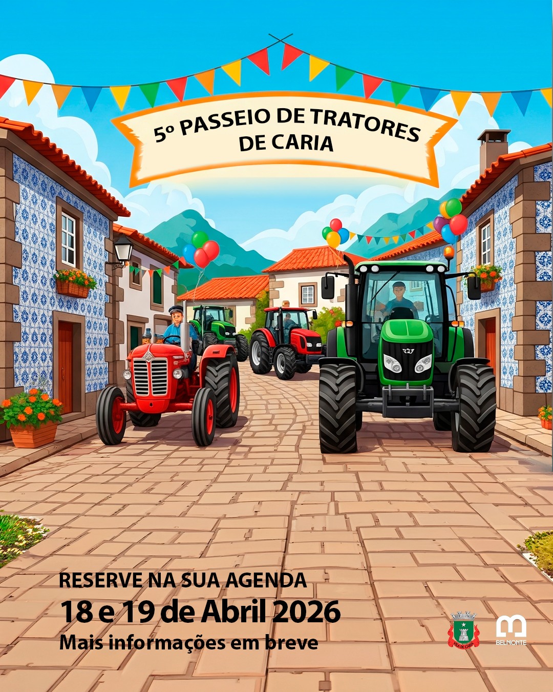 Caria recebe 5.º Passeio de Tratores em abril