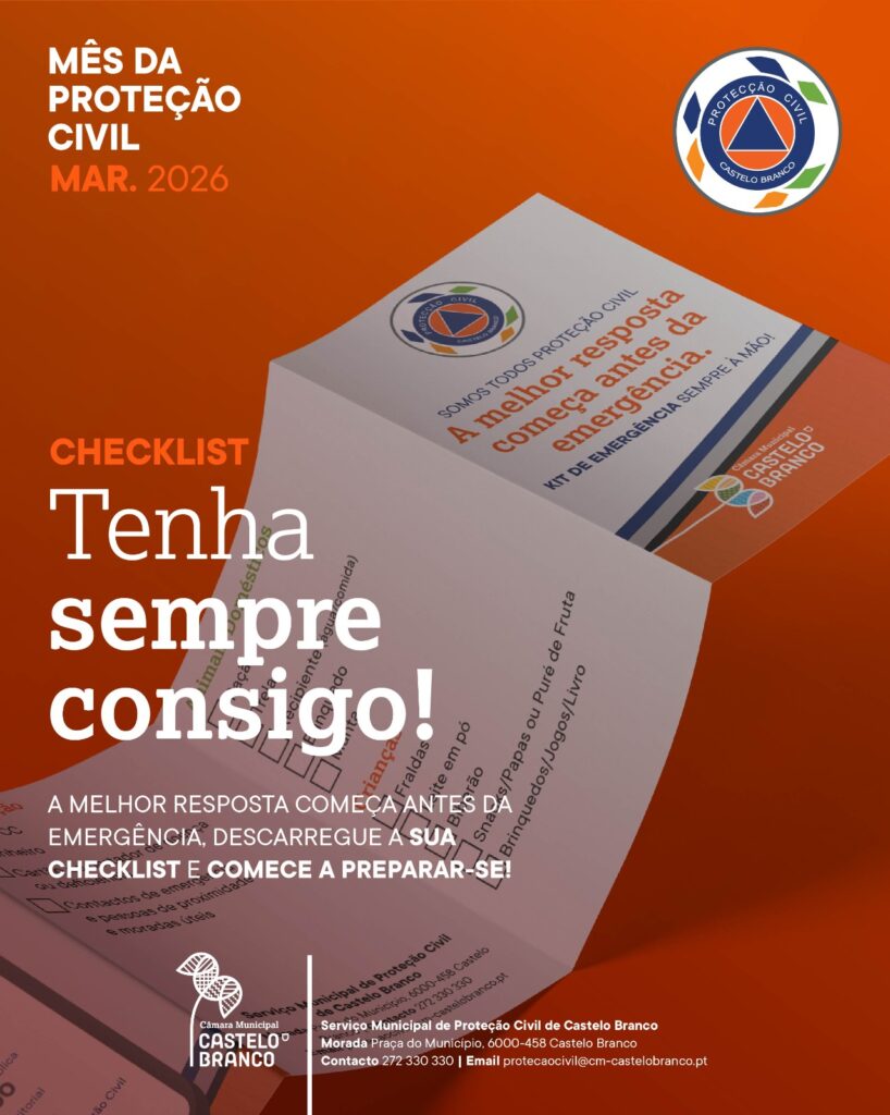 Castelo Branco lança campanha para preparar famílias para emergências