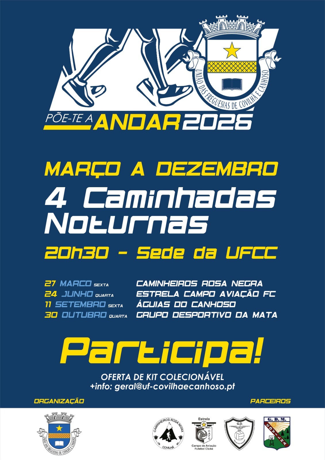 União de Covilhã e Canhoso lança projeto “Põe-te a Andar”