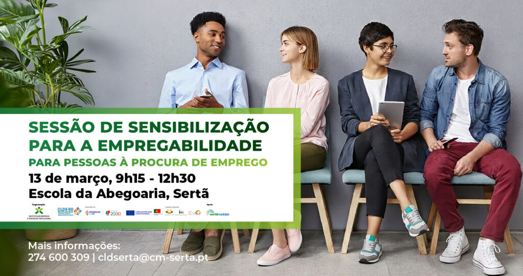 Sessão sobre empregabilidade realiza-se a 13 de março na Sertã