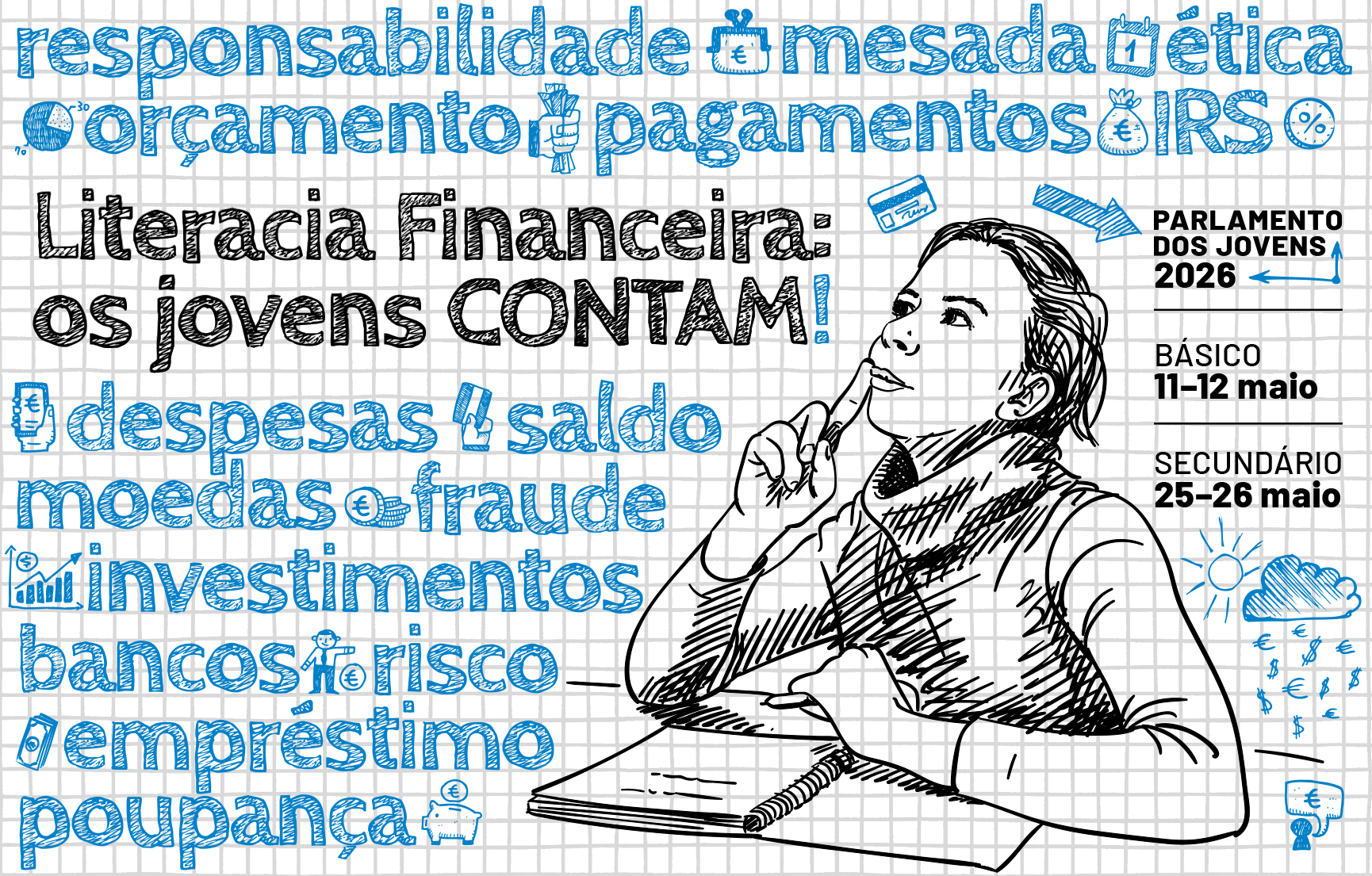 Sessão Distrital do Parlamento dos Jovens reúne 57 alunos no IPDJ