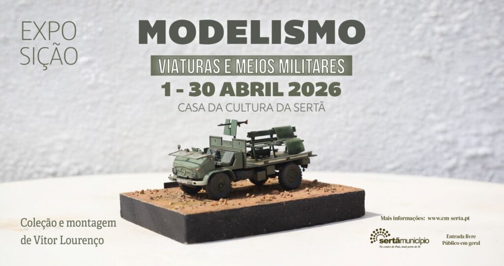 Exposição de modelismo militar patente na Casa da Cultura da Sertã