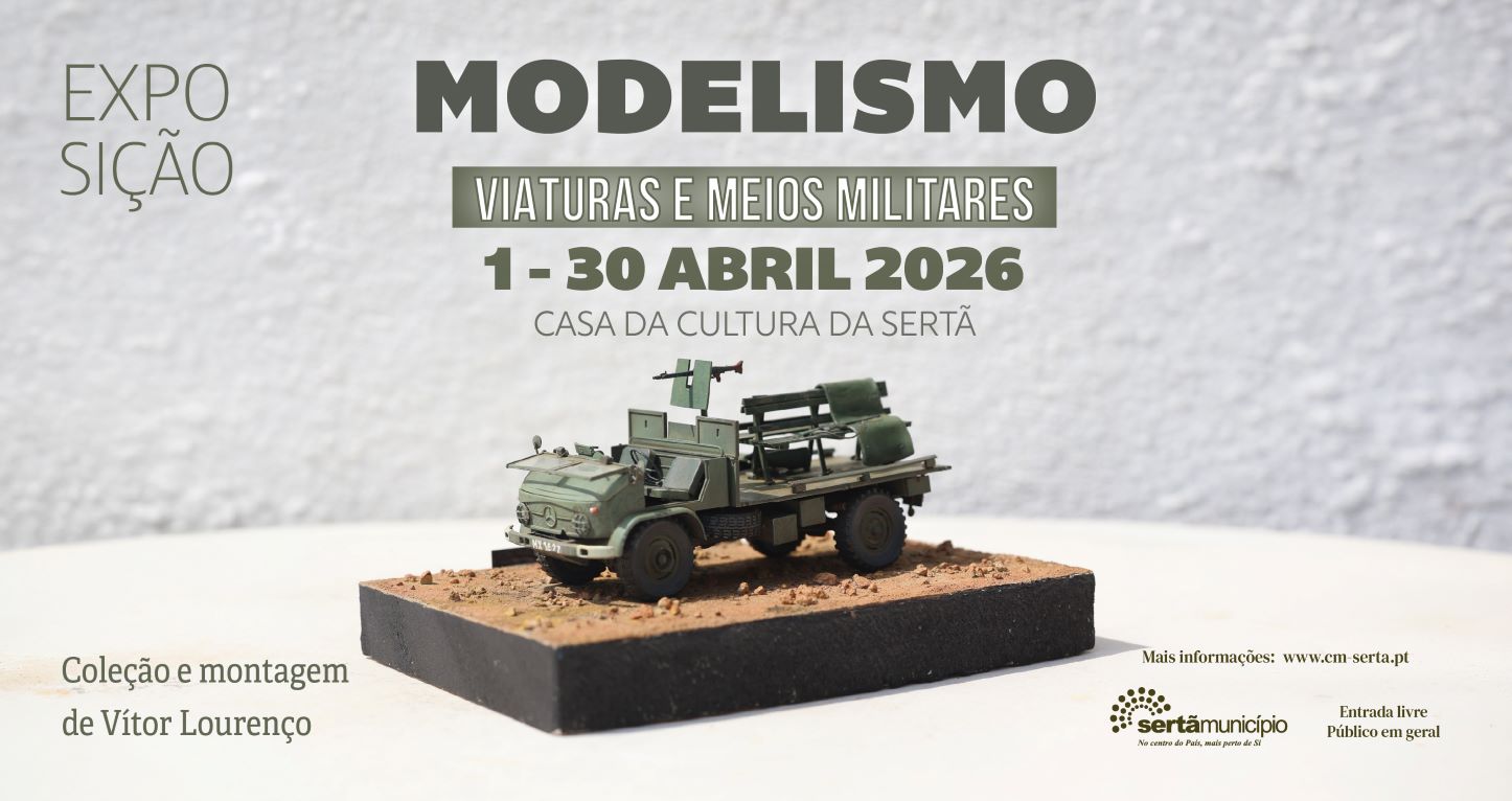 Exposição de modelismo militar patente na Casa da Cultura da Sertã